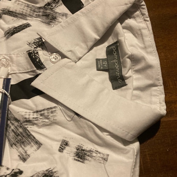NWT Pompomme Children's Patterned Dress Shirt; Various Sizes - Picture 3 of 5